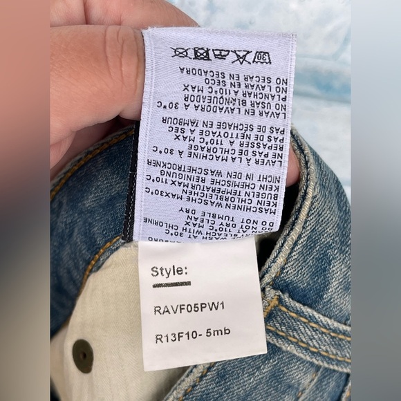 R13 Distressed Washed Paint Splatter jeans size 27 - Picture 13 of 16